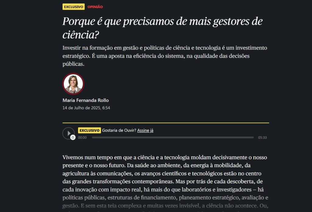 We Need Science Managers: TERRA Researcher Advocates for the Strategic Recognition of This Profession imagem capa noticia precisamos de mais gestores