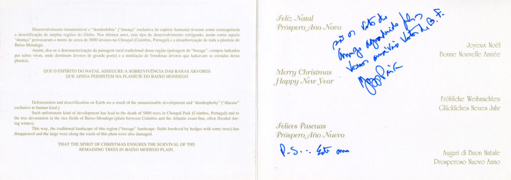 Exposição - 35 Postais de Natal de Jorge Paiva 1995 v