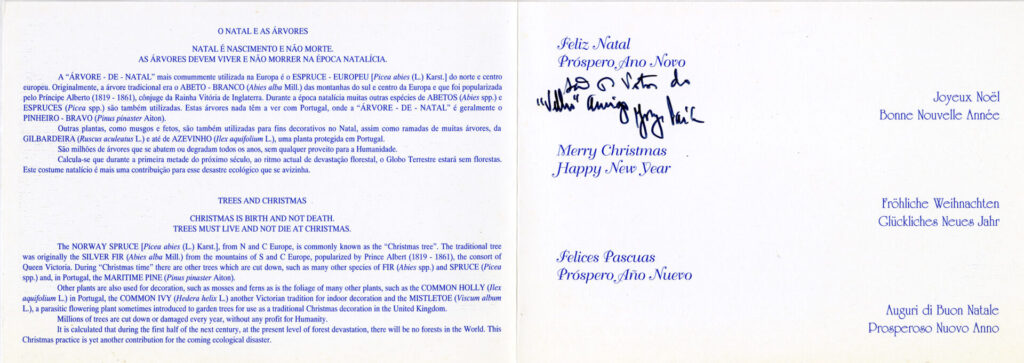 Exposição - 35 Postais de Natal de Jorge Paiva 1996 v