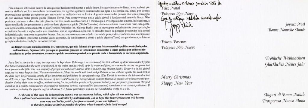 Exposição - 35 Postais de Natal de Jorge Paiva 2002 v 1
