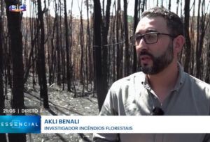 Akli Benali (CEF/TERRA) participates in SIC special report on forest fire prevention
