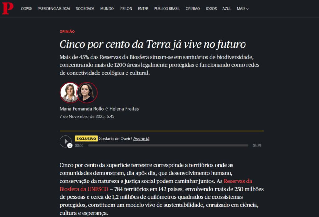 artigo publico reservas biosfera