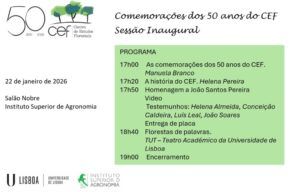 Comemorações dos 50 anos do CEF – Sessão Inaugural