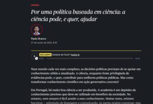 “Science Can — and Wants to — Help!”: Público Opinion Piece Reinforces TERRA’s Commitment to Evidence-Informed Public Policy “Science Can — and Wants to — Help!”: Público Opinion Piece Reinforces TERRA’s Commitment to Evidence-Informed Public Policy