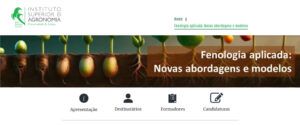 Fenologia aplicada: Novas abordagens e modelos