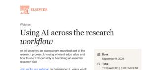 Webinar: Using AI across the research workflow